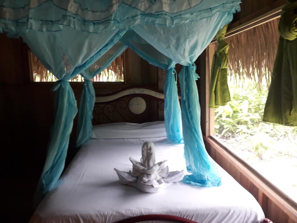Our beds include mosquito netting and we provide all linens.